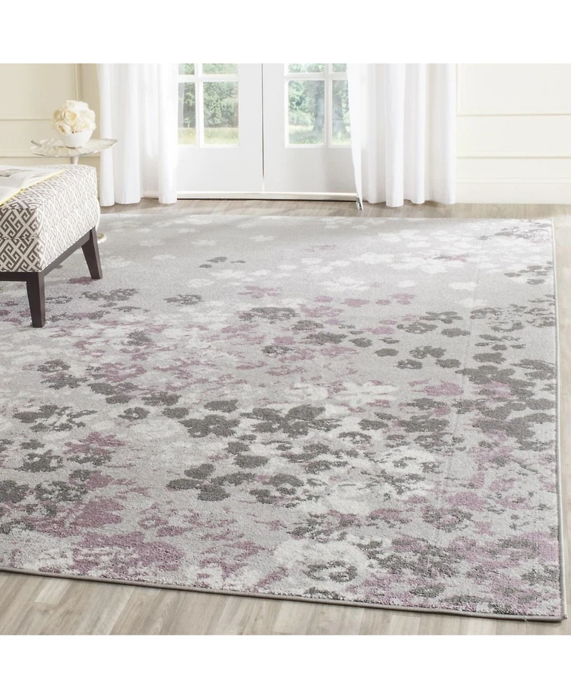 Safavieh Adirondack Light Gray and Purple 8' x 10' Area Rug
