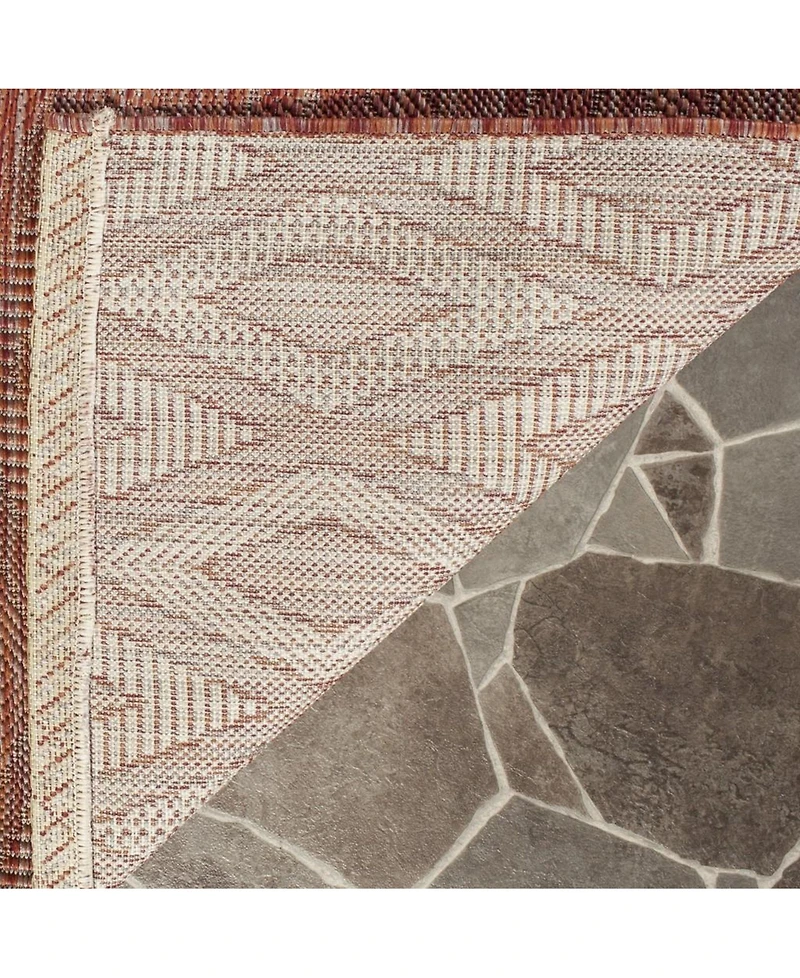 Safavieh Courtyard CY8522 Red 5'3" x 7'7" Outdoor Area Rug