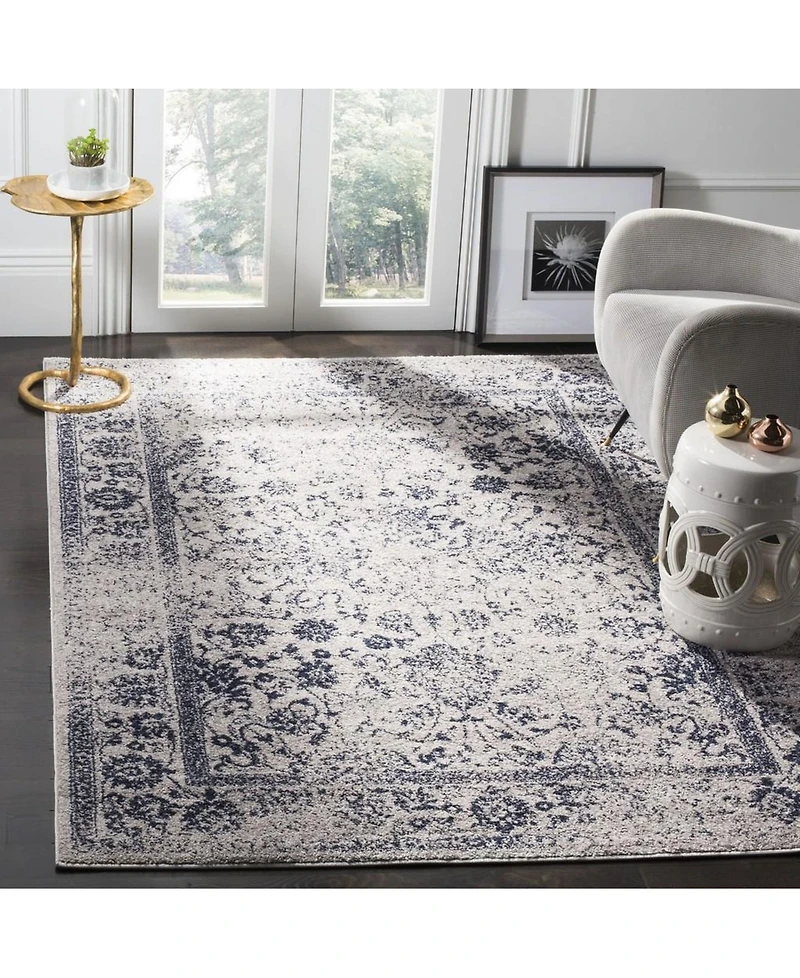 Safavieh Adirondack 109 Gray and Navy 5'1" x 7'6" Area Rug
