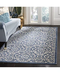 Safavieh Brentwood BNT810 Navy and Creme 5'3" x 7'6" Area Rug