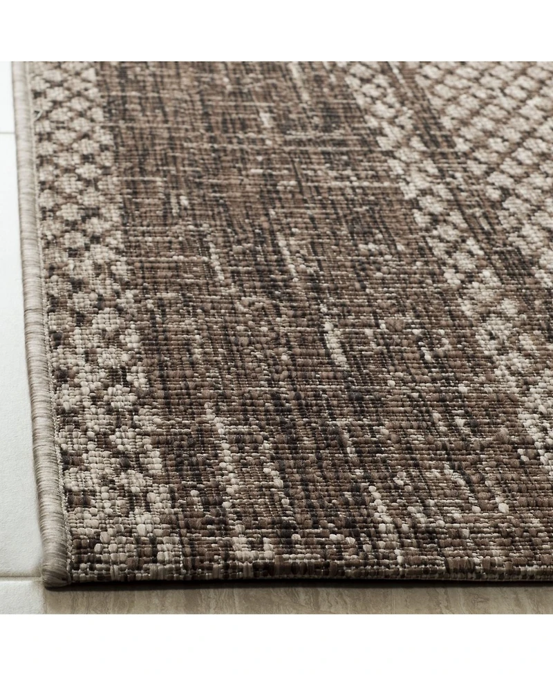 Safavieh Courtyard CY8736 Light Beige and Light Brown 5'3" x 7'7" Sisal Weave Outdoor Area Rug