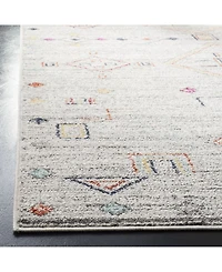 Safavieh Adirondack 208 Light Gray and Red 5'1" x 7'6" Sisal Weave Area Rug