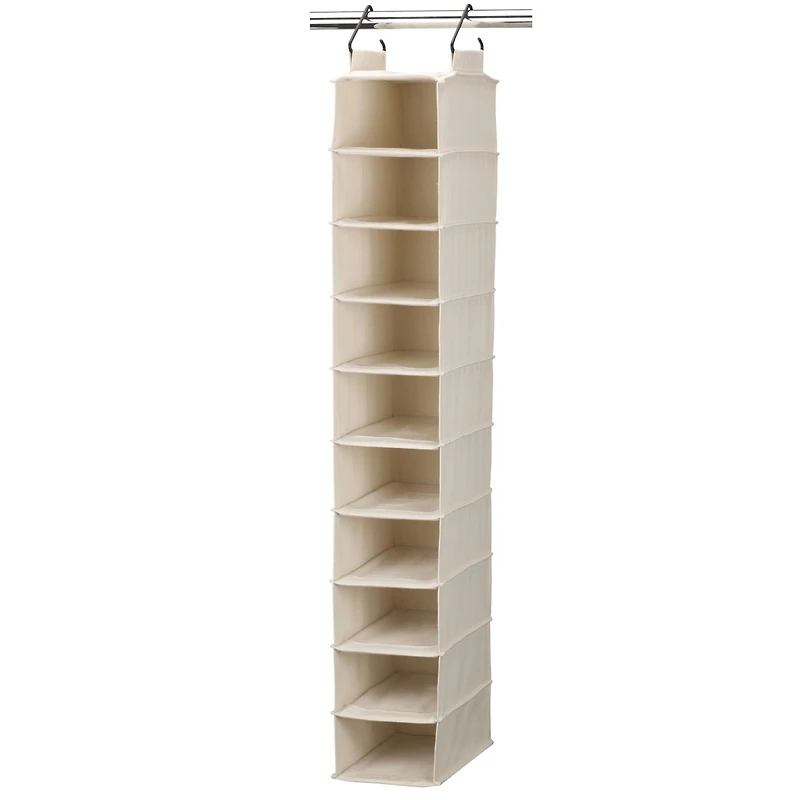 Household Essentials Cedarline 10-Shelf Wide Hanging Shoe Organizer