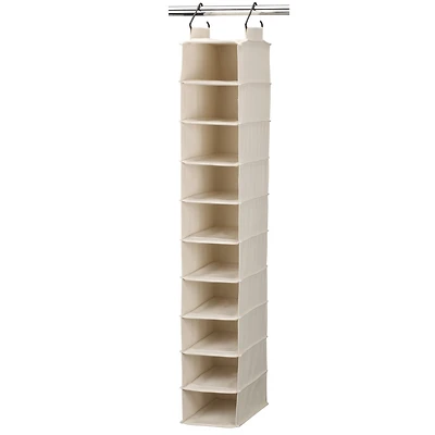 Household Essentials Cedarline 10-Shelf Wide Hanging Shoe Organizer