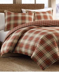 Eddie Bauer Edgewood Plaid Microsuede Down Alt Reversible Comforter Set