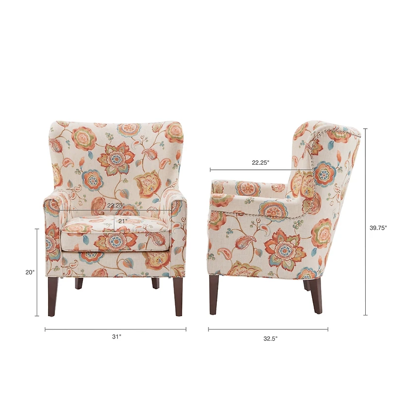 Colette Accent Wingback Chair