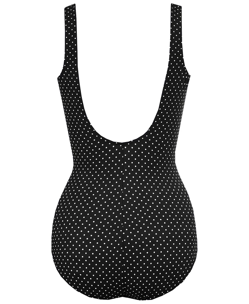Miraclesuit Plus Pin Point Oceanus One Piece Swimsuit
