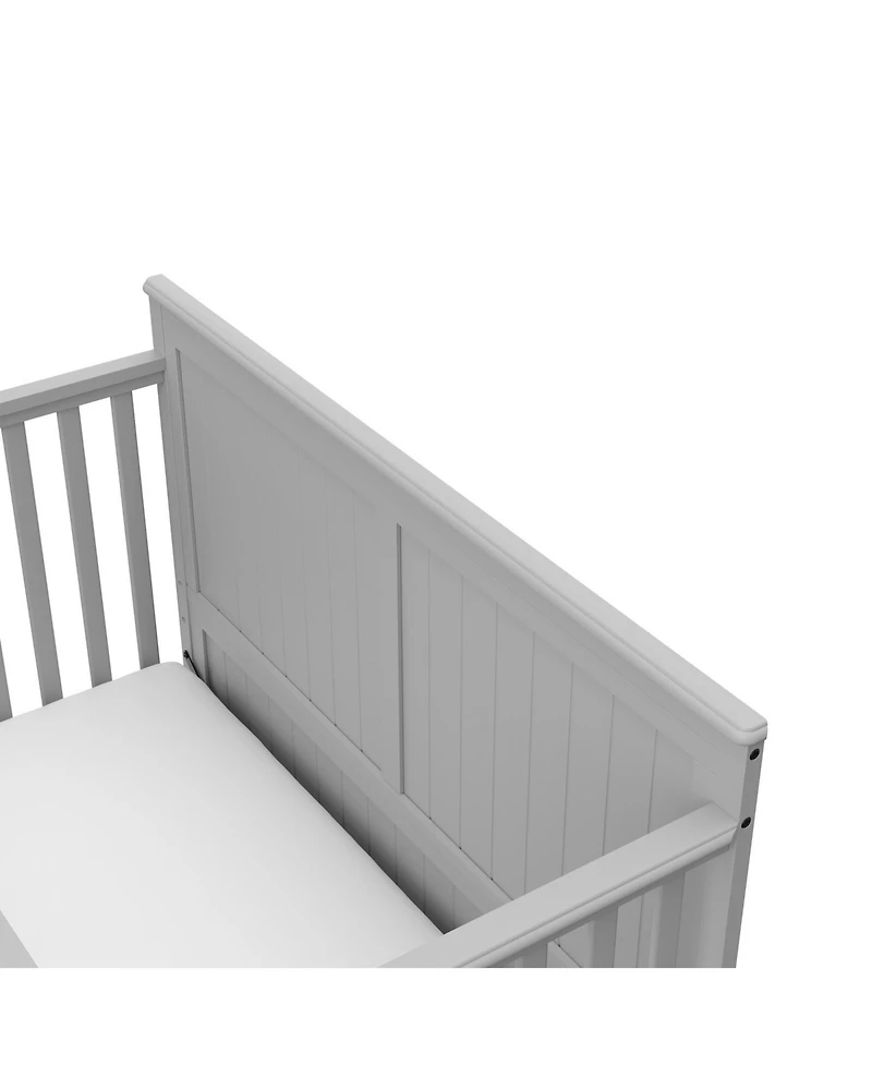 Graco Hadley 5-in-1 Convertible Crib with Drawer (White) –Crib Combo