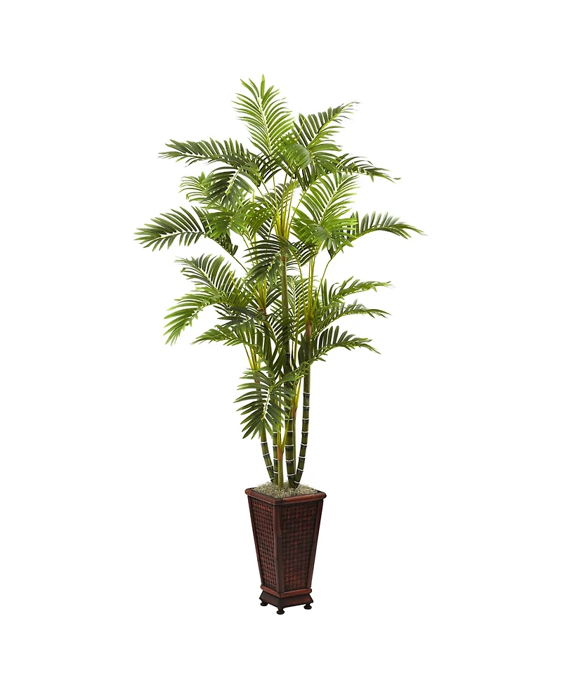 Nearly Natural 6.5' Areca w/ Decorative Planter