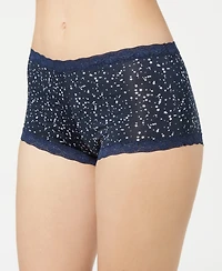 Maidenform Lace Trim Microfiber Boyshort Underwear 40760