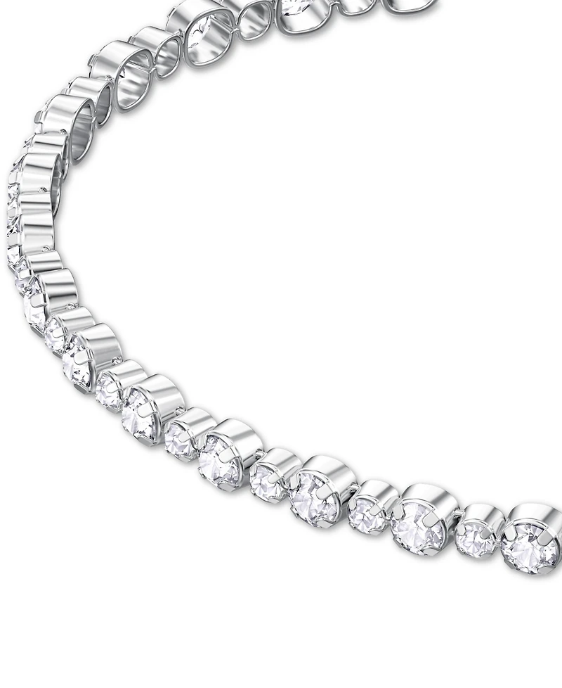 Swarovski Silver-Tone Crystal Slider Bracelet