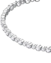 Swarovski Silver-Tone Crystal Slider Bracelet