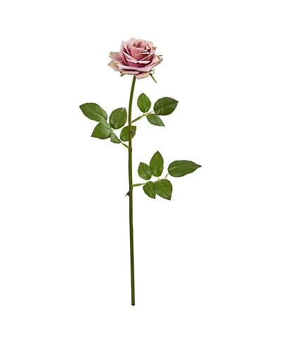 Nearly Natural 19" Rose Spray Artificial Flower (Set of 12)