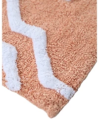 Saffron Fabs Quatrefoil Non-Skid Cotton Bath Rug, 30" x 50"
