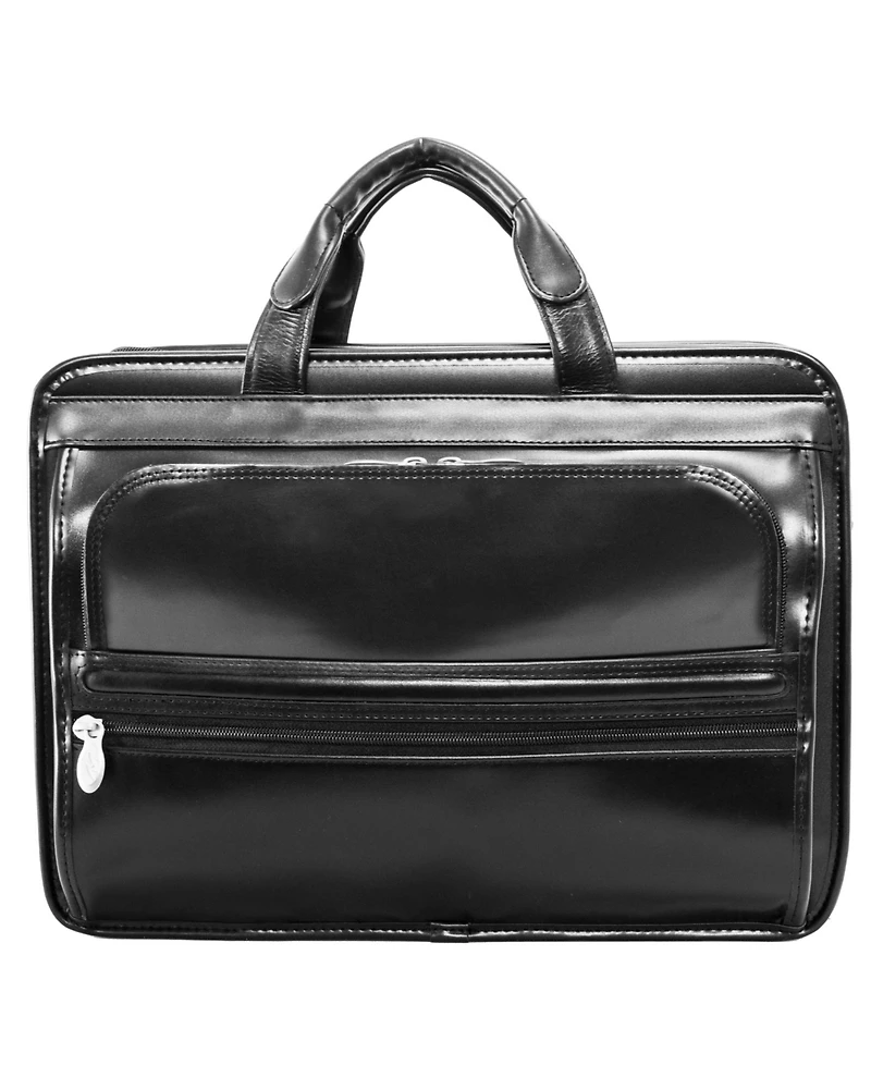 Mcklein Elston Checkpoint-Friendly Double Compartment Laptop Briefcase