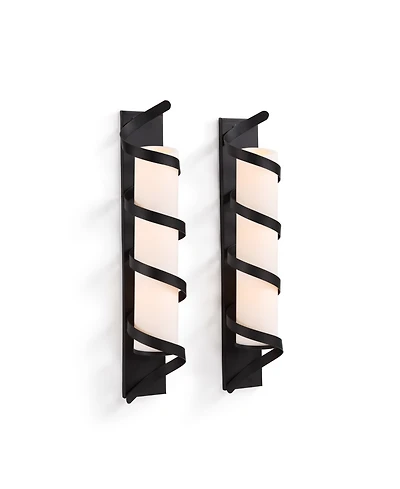 Danya B. Set of 2 Wrap Around Metal Candle Sconces