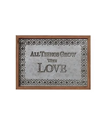 Danya B. "All Things Grow with Love" Framed Metal Art