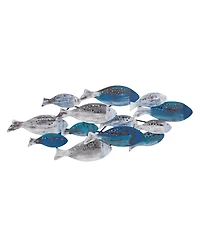 Danya B. School of Fish Modern Metal Wall Art