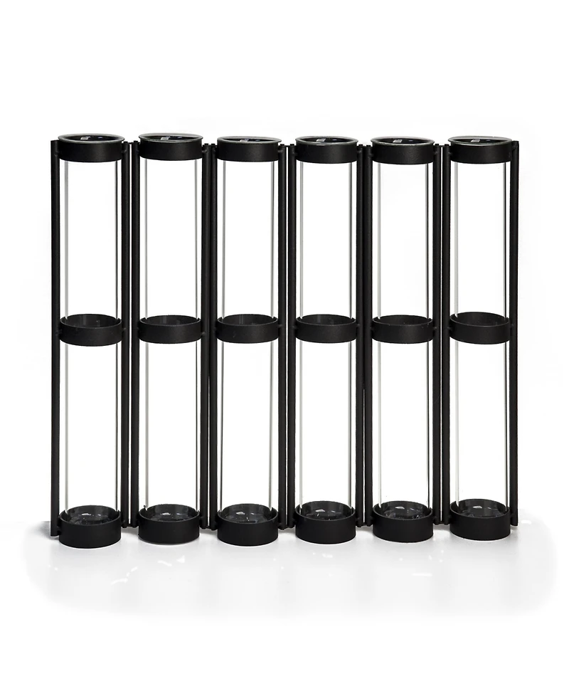 Danya B. Six-Tube Hinged Vases on Rings Stands