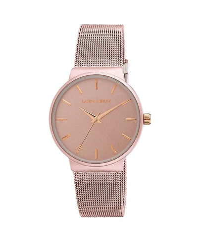 Laura Ashley Ladies' Pink Minimalist Mesh Band Watch