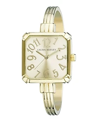 Laura Ashley Gold Skinny Bangle Square Watch