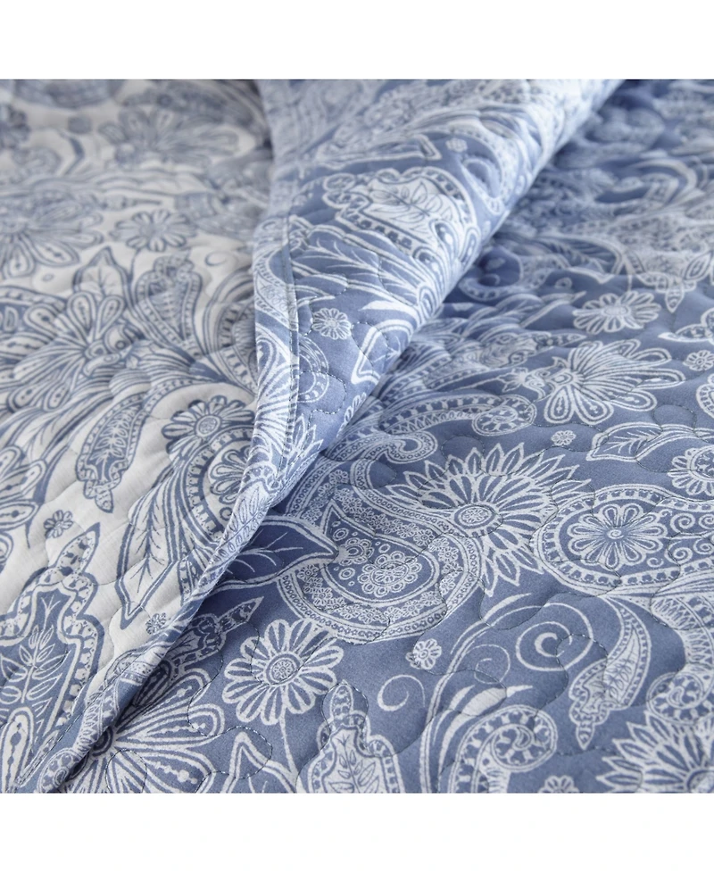 Southshore Fine Linens Boho Perfect Paisley Lightweight Reversible Quilt Set