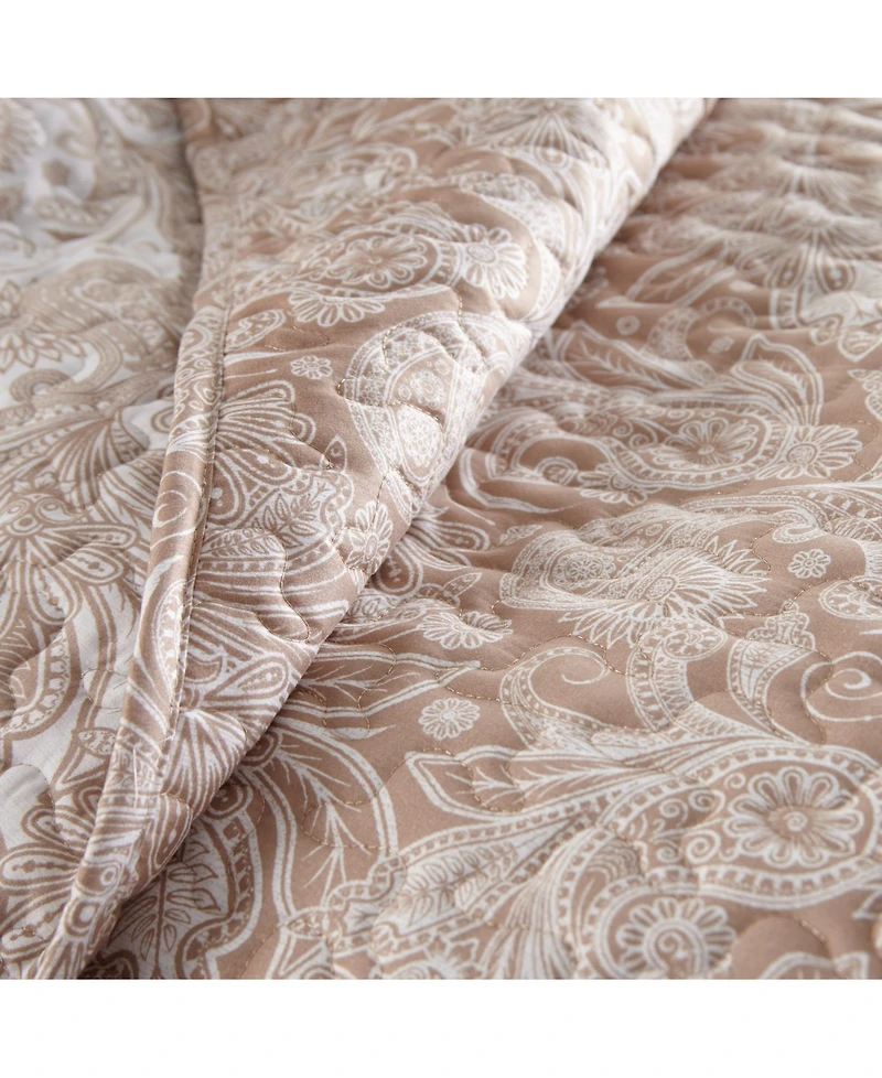 Southshore Fine Linens Boho Perfect Paisley Lightweight Reversible Quilt Set