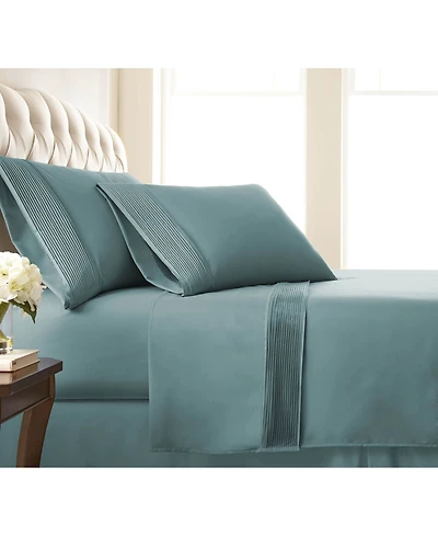 Southshore Fine Linens Classy Pleated 21" Extra deep, Pocket Sheet Set