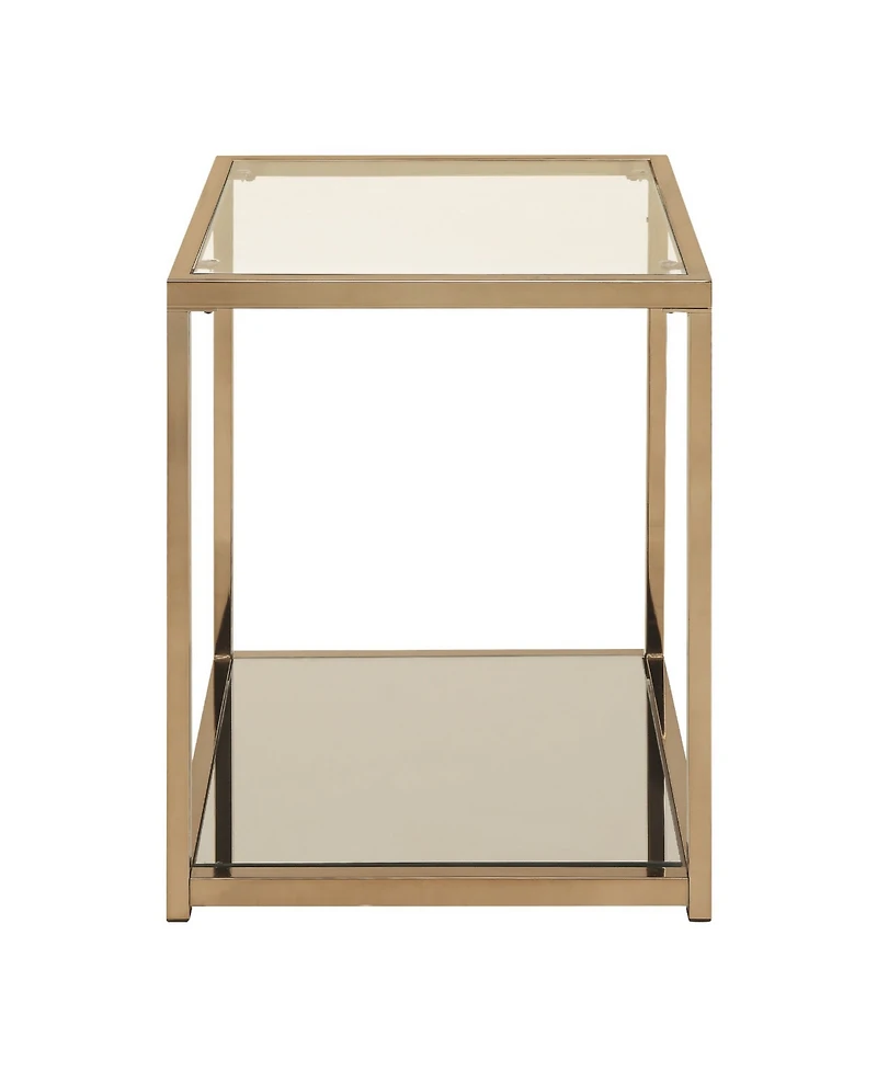 Crosby End Table with Mirror Shelf