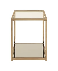 Crosby End Table with Mirror Shelf