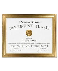 Lawrence Frames Sutter Burnished Gold Picture Frame - 8.5" x 11"