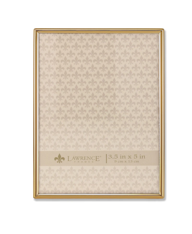Lawrence Frames Simply Gold Metal Picture Frame - 3.5" x 5"