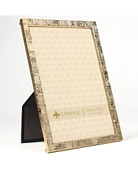 Lawrence Frames Gold Metal Picture Frame with Linen Pattern - 5" x 7"