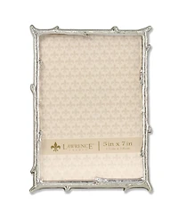 Lawrence Frames Silver Metal Picture Frame with Natural Branch Design - 5" x 7"