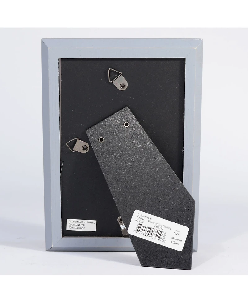 Lawrence Frames Charlotte Weathered Gray Wood Picture Frame