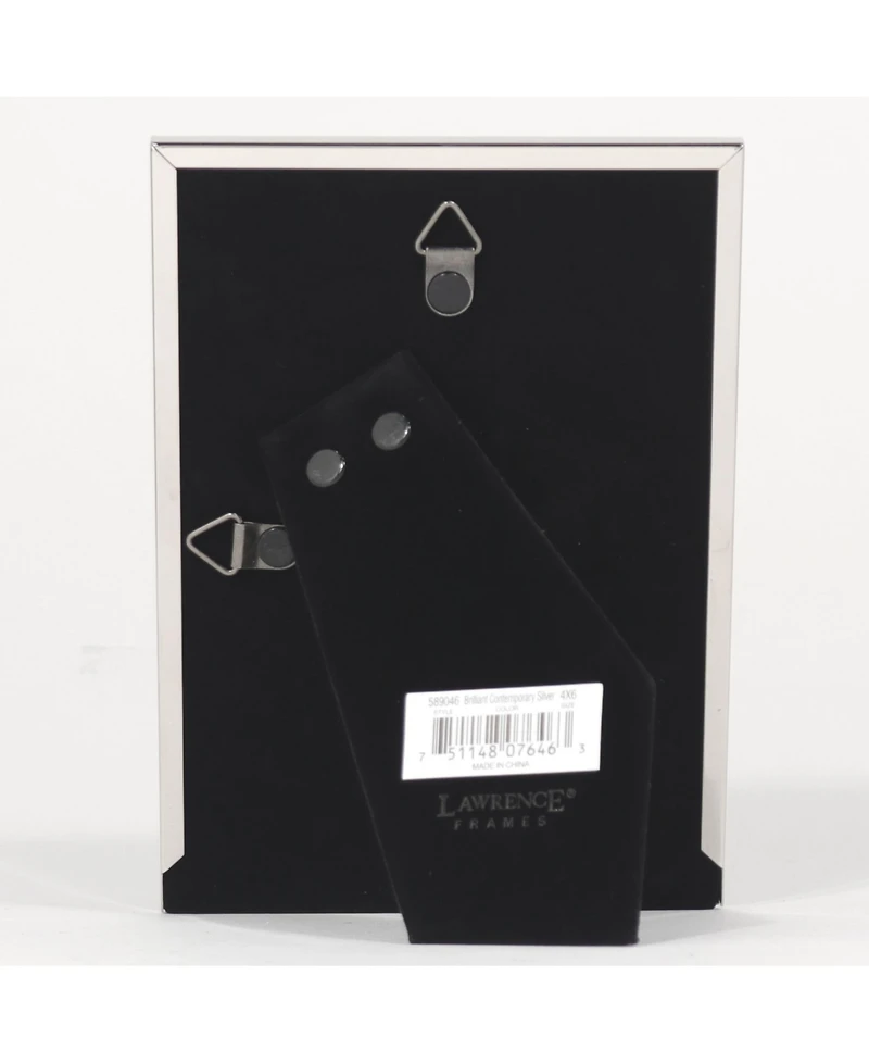 Lawrence Frames Flat Silver Metal Picture Frame