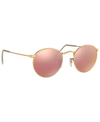 Ray-Ban Sunglasses, RB3447 Round Flash Lenses