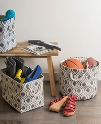 Design Import Storage Bin Ikat, Rectangle