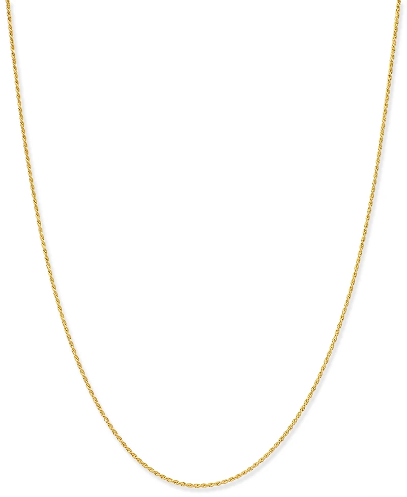 Giani Bernini Thin Rope Chain 20" Necklace (1.5mm) in 18k Gold-Plate Over Sterling Silver, Created for Macy's (Also in Sterling Silver)