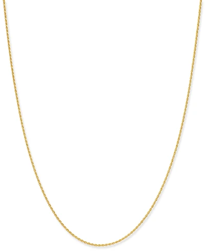 Giani Bernini Thin Rope Chain 20" Necklace (1.5mm) in 18k Gold-Plate Over Sterling Silver, Created for Macy's (Also in Sterling Silver)