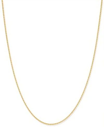 Giani Bernini Thin Rope Chain Necklace 16 24 1.5mm In 18k Gold Plate Over Sterling Silver Or Sterling Silver Created For Macys