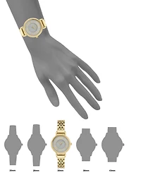 Anne Klein Women's Gold-Tone Bracelet Watch 30mm