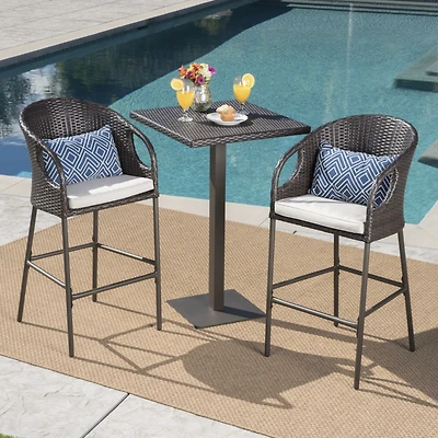 Dominica Outdoor 3pc Bar Set
