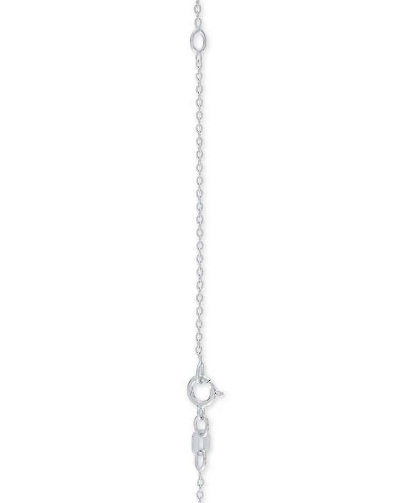 Diamond "Mom" 18" Pendant Necklace (1/10 ct. t.w.) in Sterling Silver