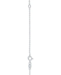 Diamond "Mom" 18" Pendant Necklace (1/10 ct. t.w.) in Sterling Silver
