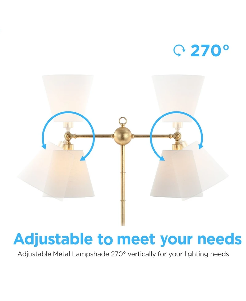 Jonathan Y Ruth 31" 2-Light Libraryl Led Table Lamp