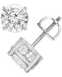 TruMiracle Diamond Stud Earrings (1-1/4 ct. t.w.) 14k White, Yellow or Rose Gold
