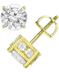 TruMiracle Diamond Stud Earrings (1-1/4 ct. t.w.) in 14k White, Yellow or Rose Gold