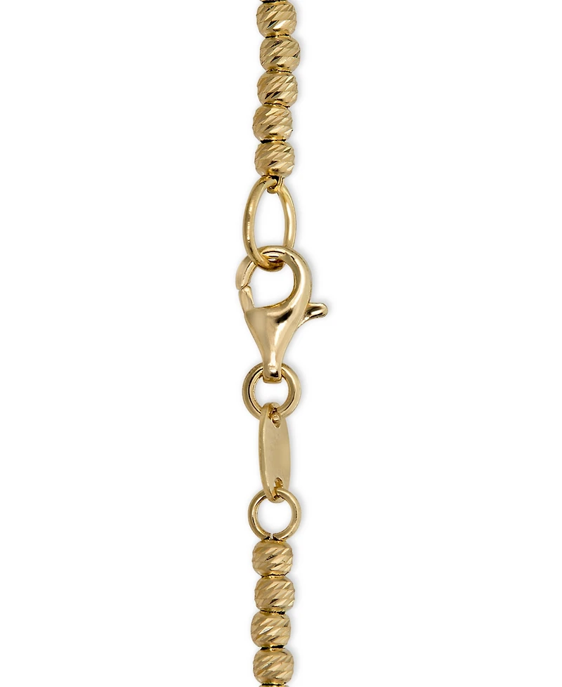Italian Gold Beaded Bracelet in 14k Gold