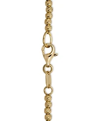 Italian Gold Beaded Bracelet in 14k Gold